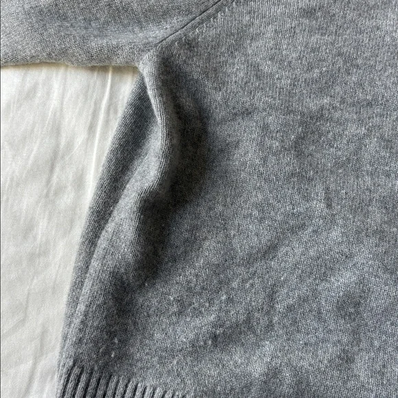 Quince Mongolian Cashmere Oversized Crewneck Heather Grey Sweater - Picture 10 of 12